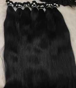 Vente en gros Extensions de cheveux humains à pointe plate en kératine droite naturelle Jet Black - Product Image 6