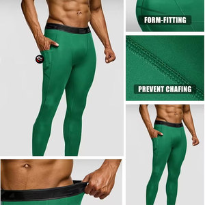 กางเกงรัดกล้ามเนื้อสำหรับผู้ชายกางเกงรัดกล้ามเนื้อกางเกงออกกำลังกายวิ่งฟิตเนสยิมฟิตเนส - Product Image 5