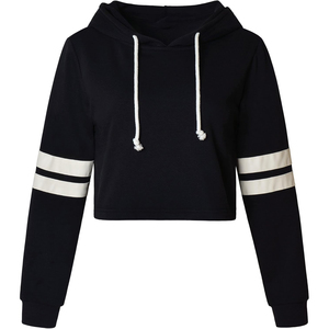 Sudadera con Capucha Corta Personalizada para Mujer, Estilo Oversize, Tejida, 100% Algodón, Informal, para Invierno - Product Image 4