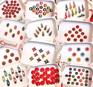 Faveur de mariage Combo de sac Potli et autocollant Bindi vente en gros fête retour cadeau ensemble Haldi Mehndi douche nuptiale Festival événement - Product Image 3