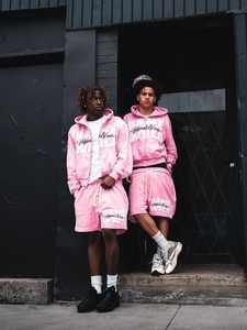 Men's Acid Wash Jogger Sweat Suit with Zip Hoodie & Flare <b>Sweatpants</b> Custom Logo Printed Great Quality Stacked Sweat Suits - Product Image 3