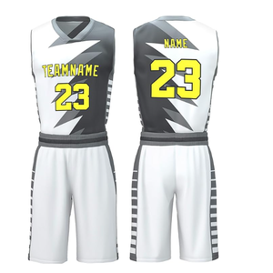 Uniforme de basket-ball de vêtements de sport de qualité supérieure 100% polyester Logo personnalisé uniforme de basket-ball pour hommes - Product Image 3