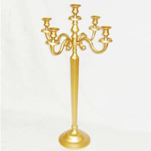 Argent 5 bras mariage pièce maîtresse Table décorative à la main bougeoir noël maison et jardin éclairage décorer candélabres - Product Image 3