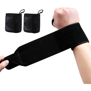 Muñequera elástica personalizada para ejercicio físico para hombres y mujeres, neopreno resistente con impresión de logotipo de tamaño de Color personalizado, resistente y duradero - Product Image 1