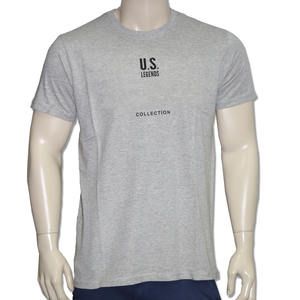 Camiseta de manga corta con cuello redondo personalizada OEM Camiseta Lisa Camisetas de verano de talla grande para hombres - Product Image 5