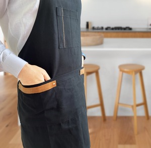 Wholesales <b>Waterproof</b> Canvas <b>Apron</b> High Quality Printing logo Customized Unisex Canvas Leather Accessories <b>Apron</b> AAA-0046C - Product Image 5
