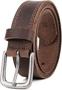 Ceinture en cuir véritable de qualité supérieure pour hommes en cuir de vache véritable avec alliage pour boucle chaîne de taille de mode - Product Image 2