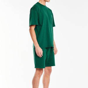 Conjunto de 2 Piezas de Ropa Deportiva para Hombre, Camiseta y Pantalones Cortos Transpirables de Algodón, Conjunto de Verano de Manga Corta para Hombre - Product Image 3