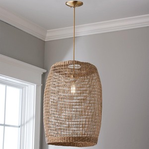 Lustre de luxe élégant pendentifs en paille naturelle lustres en jonc de mer faits à la main abat-jour à bas prix - Product Image 5