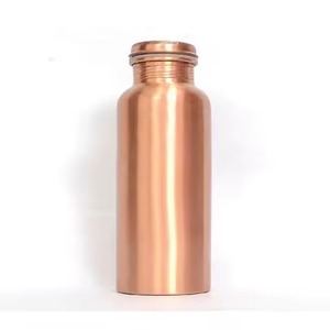 Unique Red Shiny Print <b>Copper</b> <b>Bottle</b> Sleek Stylish Water <b>Bottle</b> Perfect For Home Office Travel Yoga And Gift Use From India - Product Image 1