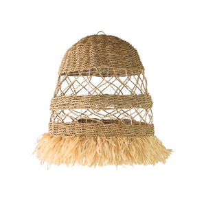 Boho Vintage Decor Seagrass Pendant <b>Light</b> <b>Covers</b> Wholesale Seagrass Lampshade Wicker Lighting Made in Vietnam by KingCraftViet - Product Image 4