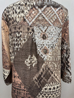 Nuevo Vestido Musulmán de Lino con Estampado Geométrico, Estilo Tradicional Islámico para Mujer, Ligero y Transpirable, Moda Primavera-Verano