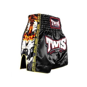 <b>Professional</b> muay thai shorts soft satin material quick dry breathable gym training athletic apparel for men and youth - Product Image 2