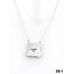 Collar Geométrico Estilo Suroeste con Turquesa Esmeralda y Plata de Ley, Tecnología de Incrustación con Engaste de Bisel - Product Image 4