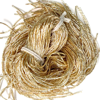 Benang Bordir Metalik Kustom OEM French Bullion Wire, Pemasok Grosir untuk Dekorasi Perhiasan, Gaun, Kerajinan, dan Aksesoris