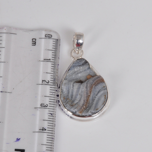 925 sterling Silver Christian <span class=keywords><strong>bezel</strong></span> thiết lập sa mạc <span class=keywords><strong>druzy</strong></span> đá quý Mặt dây chuyền cho phụ nữ đồ trang sức quà tặng - Product Image 1