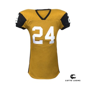 Elegante camiseta de fútbol americano OEM premium y uniforme, ropa de equipo de tela de malla de secado rápido transpirable - Product Image 5