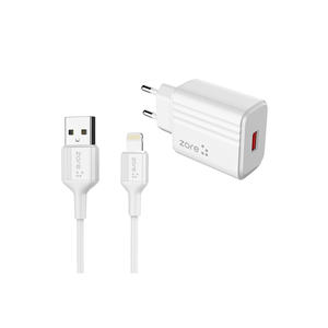 Netzy SAFA Play Series PL1 Lightning 2-in-1 <b>Travel</b> Charger 12W High-Speed White Wall <b>Adapter</b>-New Condition - Product Image 1