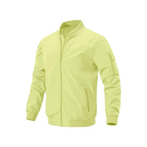 Sólido Ligero Primavera Otoño Invierno Cálido Cortavientos para exteriores Chaqueta de bombardero personalizada - Product Image 4