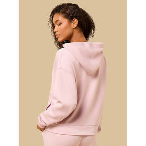 110 Apparel Women's Modal Zip up Hoodie Soft Full Zip Breathable Winter <b>Long</b> <b>Sleeve</b> Casual Layering <b>Top</b> Pocket OEM Custom Logo - Product Image 5