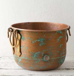 Seau à glace en cuivre antique élégant pour le divertissement à domicile élégant avec un design traditionnel pour les installations de bar haut de gamme - Product Image 4