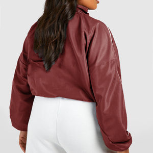 Chaquetas Cortavientos de Piel de Oveja para Mujer, con Logotipo Personalizado al por Mayor, de Alta Calidad, Impermeables y Transpirables, MOQ Bajo - Product Image 4