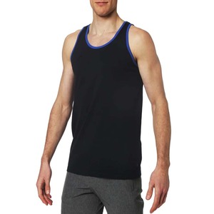 Contrast <b>Trim</b> Breathable Custom Color Tank Top Casual Breathable Sleeveless Shirts - Product Image 4