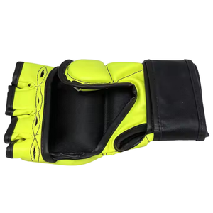 Gants MMA en cuir de vachette 12oz pour hommes, fabriqués sur mesure, gants de boxe durables et élégants avec prix réglable directement du Pakistan - Product Image 2