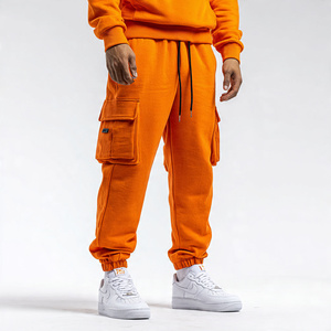 Baggy Cargo <b>Fleece</b> Sweatpants <b>Men's</b> Winter 6 Pocket <b>Fleece</b> Trouser <b>Pajama</b> Jogger 500 GSM <b>Fleece</b> Cargo Sweatpants <b>Mens</b> - Product Image 1