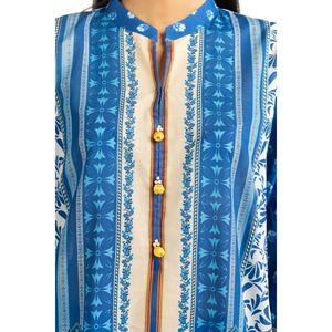 ชุดลำลองฤดูร้อนพิมพ์ลายผ้าลอน IUSTKSD-1047 3 ชิ้น ระบายอากาศได้ดี - Product Image 4