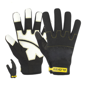 Gants de mécanicien en cuir Kokal OEM avec logo personnalisé, gants de travail de sécurité robustes avec grip renforcé - Product Image 2
