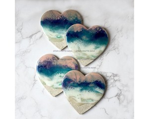 High Quality Nature Acacia Wood <b>Epoxy</b> Resin Best Coaster Cup Drink Round Square Acacia Wood En Best Coaster <b>Epoxy</b> Resin - Product Image 2