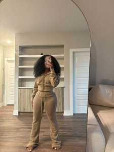 Conjunto de chándal para mujer con lavado ácido, ropa de calle para mujer, sudadera con capucha y pantalones de chándal con bordado desgastado Vintage, conjunto de chándal para mujer - Product Image 2