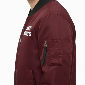 Chaqueta Bomber de Invierno para Hombre de Alta Calidad, Transpirable, Resistente al Viento, con Logotipo Frontal, en Grandes Cantidades - Product Image 4