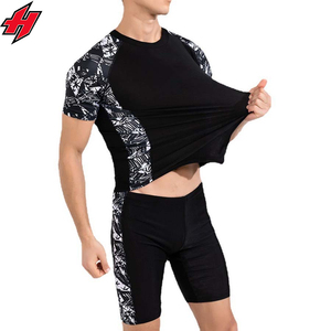 <b>Men's</b> Lightweight Athletic Compression <b>Shorts</b> Set Quick-Drying <b>Yoga</b> Shirts and <b>Shorts</b> Suit for Summer Workouts - Product Image 2