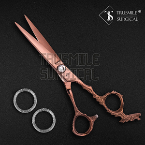 Ciseaux de coiffeur professionnels en acier inoxydable de 7 pouces de haute qualité ciseaux de coupe de cheveux multicolores tranchants pour une utilisation en salon - Product Image 4