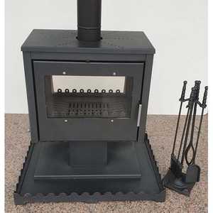 Estufa de Hierro Fundido Moderna DORELLO SOBA con Doble Puerta, para Interiores/Exteriores, Calefactor para Hogar, Calentador de Leña - Product Image 4