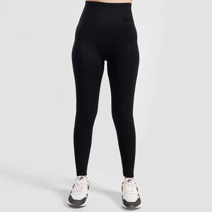 Leggings unis pour femmes |   Pantalons de sport personnalisés pour la gym, le yoga et le fitness |   Fabricant de vêtements de sport de haute qualité respirant en élasthanne/nylon OEM/ODM - Product Image 4
