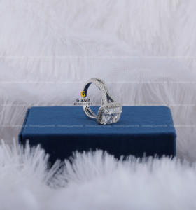 Radiant Round Brilliant Cut Lab Grown Diamonds 10kt White Gold Accessoires de bijoux fantaisie pour le mariage des femmes - Product Image 5