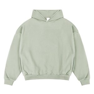 Sweat à capuche boxy Streetwear ample et ample avec tissu en coton de haute qualité pour hommes, coupe personnalisée - Product Image 1