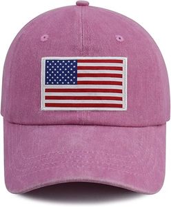 Sombrero de la bandera americana para hombres y mujeres, divertida gorra de béisbol de algodón ajustable - Product Image 1