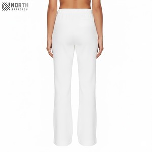 Haute qualité 100% coton français Terry 400 Gsm Slogan poids lourd noir évasé sueur survêtement pantalon hommes travail pantalon hiver pantalon - Product Image 2