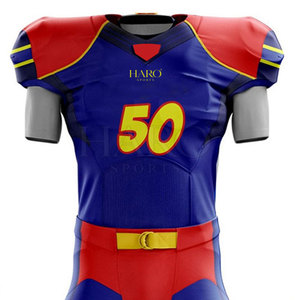 Uniforme de Fútbol Americano Resistente y Elegante para Equipos Juveniles y Adultos con Número y Nombre Personalizados - Product Image 5