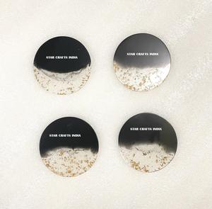 Posavasos de resina epoxi para decoración del hogar, posavasos de resina con flores para mesa, posavasos de vidrio para bebidas frías resistentes al calor, alfombrillas y almohadillas - Product Image 1