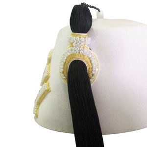 Nuevo pedido personalizado Oes White Fez Order Of The Eastern Star de alta calidad hecho a medida White Fezzes Custom - Product Image 3