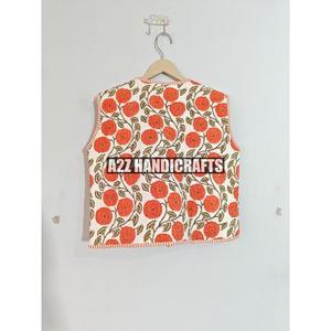 Handmade Vintage Quilted Jacket for Women New Style <b>Boho</b> Coat Front Open Kimono Stripe Piping Cotton Unique <b>Boho</b> Gift for Women - Product Image 3