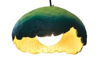 Lampe suspendue en papier mâché, pivoine, écologique, pour plafond, maison, bureau, or, gris, hauteur réglable, idée cadeau