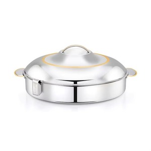 หม้อปรุงอาหารสแตนเลสแบบทันสมัยแบบเรียบง่ายพร้อมฝาปิด - Product Image 1