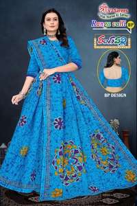 Ranga Valli Saree en coton imprimé Vol-01 vêtements indiens et pakistanais en gros auprès des distributeurs VJ - Product Image 5