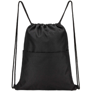 Bolsa lavable con cordón personalizada hecha en fábrica para uso en exteriores Mochila con cordón de algodón reutilizable duradera con su logotipo - Product Image 1